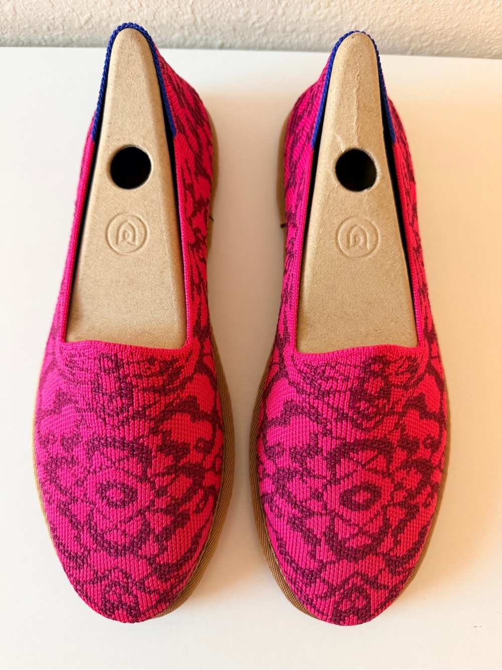 Rothy’s The Cruiser Loafer Fuchsia Bloom Pink Floral Size 9 - Picture 4 of 8